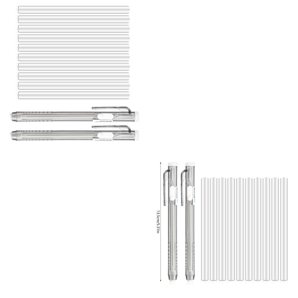 Retractable Eraser Pen Click - 12 Pcs Retractable Mechanical Erasers Pen
