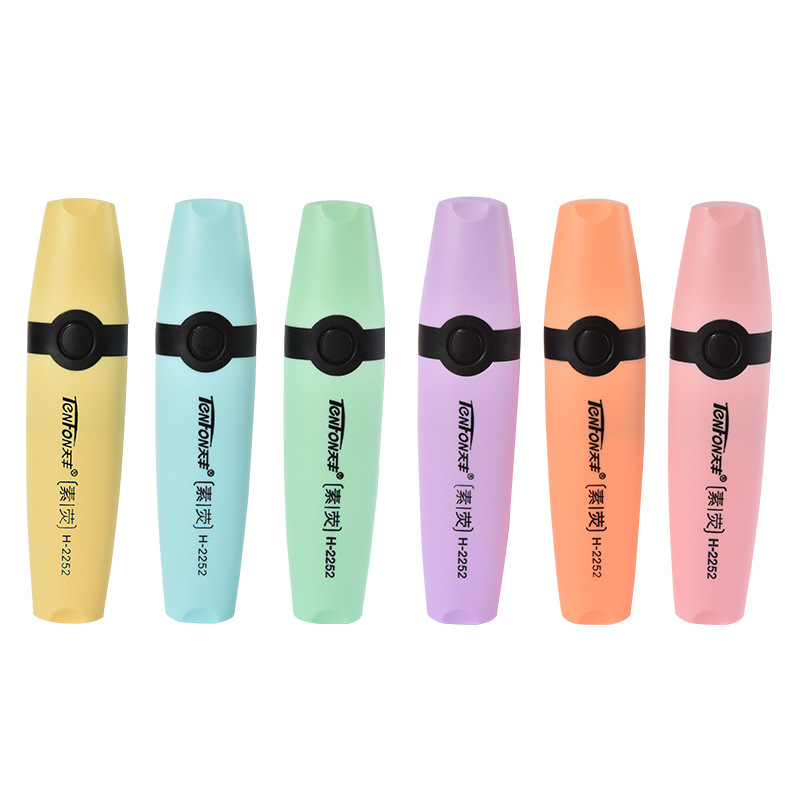 6 Pcs/set Pastel  Flat Single  - огляд і ціна Pastel Highlighter Set Double Ended