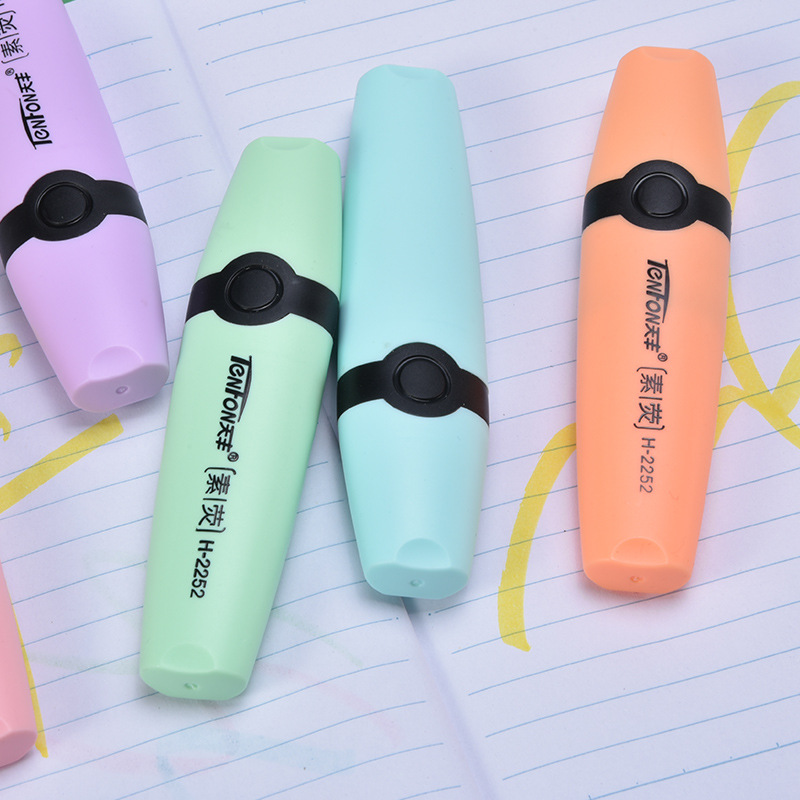 6 Pcs/set Pastel  Flat Single  - огляд і ціна Pastel Highlighter Set Double Ended