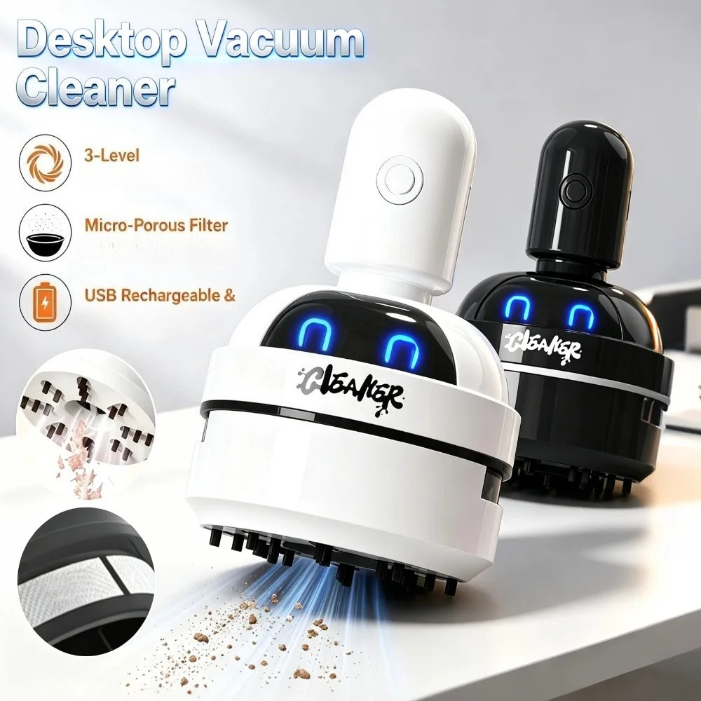Portable Mini Desk Vacuum Clea - огляд і ціна Mini Desktop Vacuum Cleaner For Eraser Dust