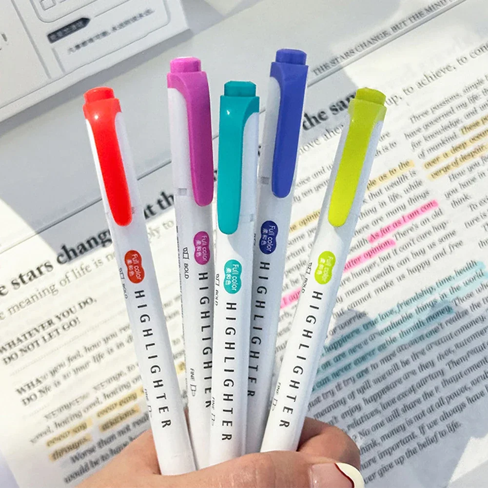 5pcs Pastel Highlighters Color - огляд і ціна Pastel Highlighter Set Double Ended