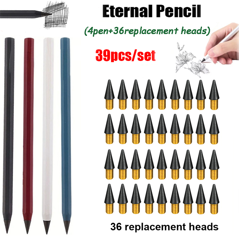 39pcs/set Creative Metal Penci - огляд і ціна Writing Tools