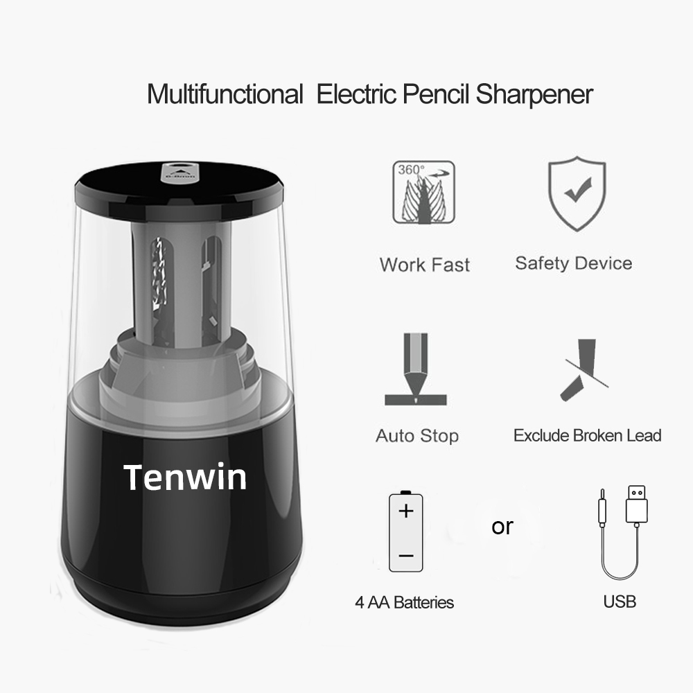 Tenwin Stationery Automatic El - огляд і ціна Electric Pencil Sharpener Usb