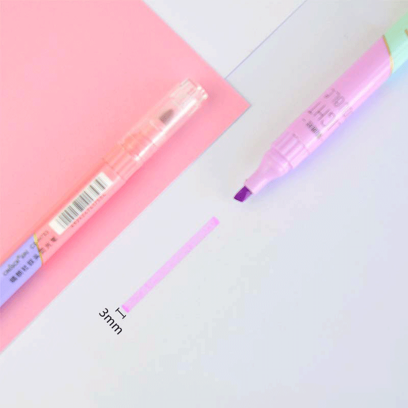 6 PCS Double Tip Highlighter P - огляд і ціна Pastel Highlighter Set Double Ended