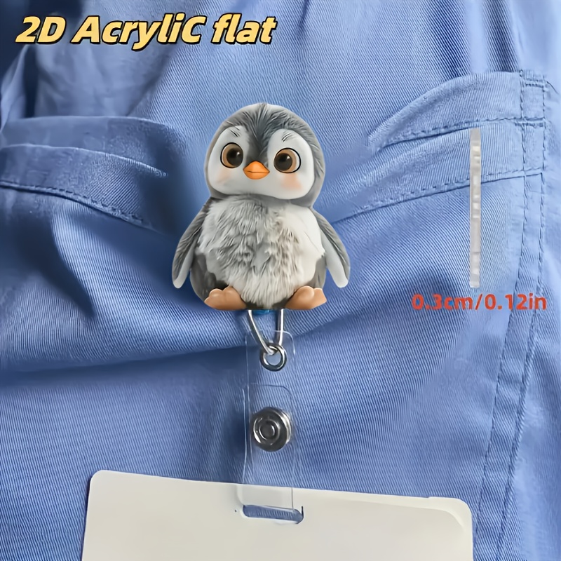 1PC Cute Cat Retractable Badge - огляд і ціна School Supplies