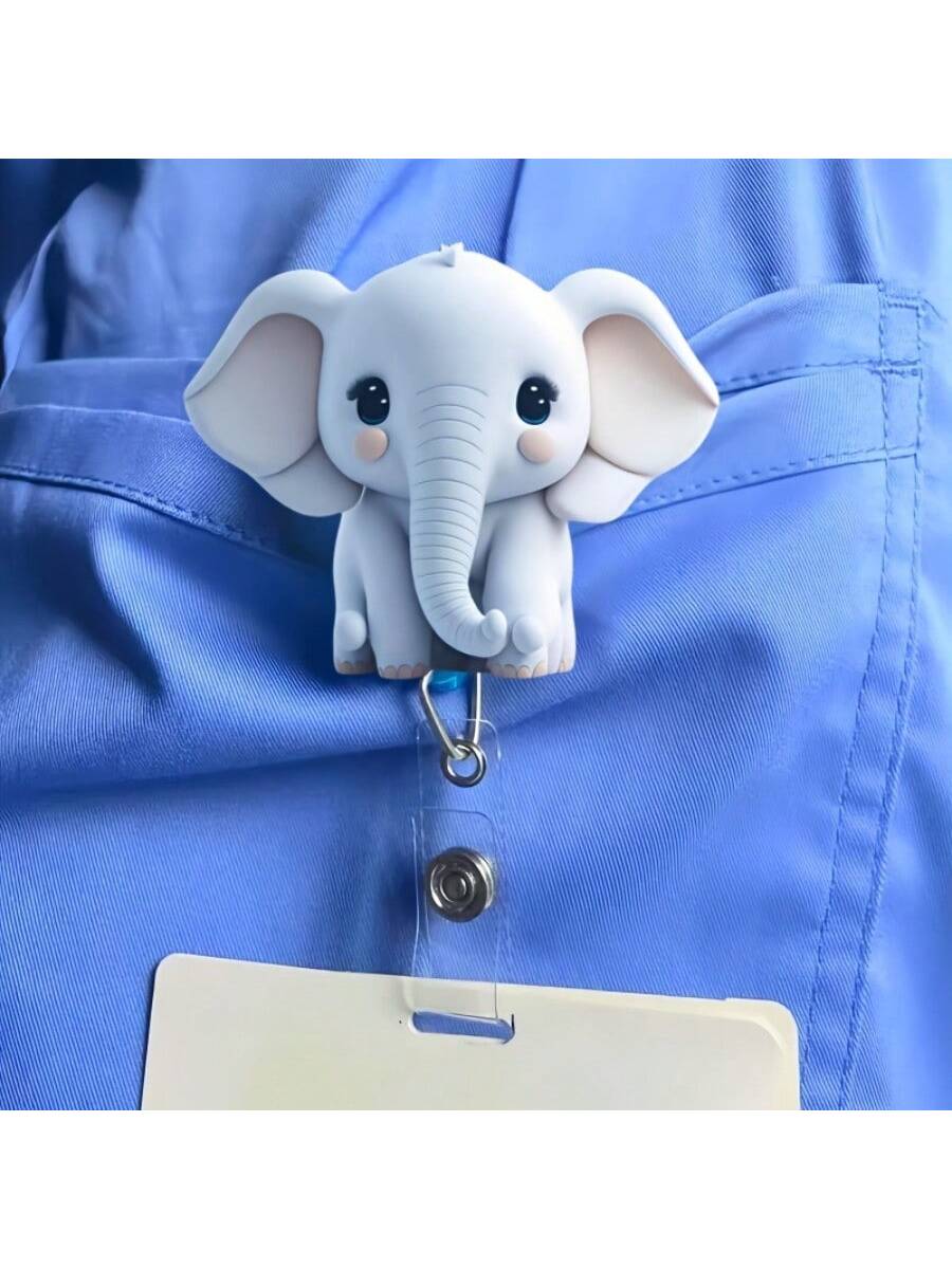 1PC Cute Cat Retractable Badge - огляд і ціна School Supplies