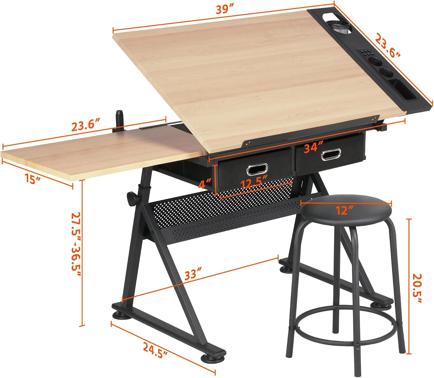 Adjustable Drafting Table Art  - огляд і ціна Office Furniture