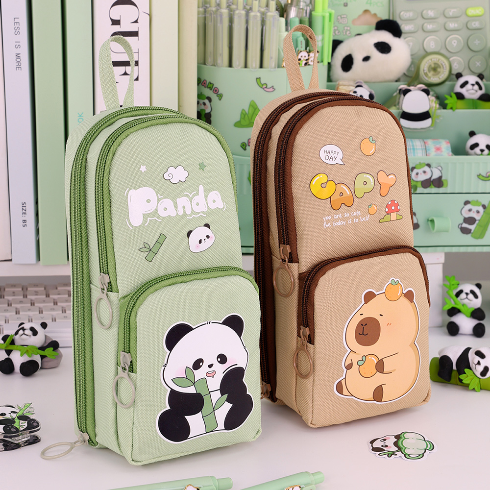 Cute Cartoon Capybara Pencil C - огляд і ціна Aesthetic Large Pencil Case Pouch