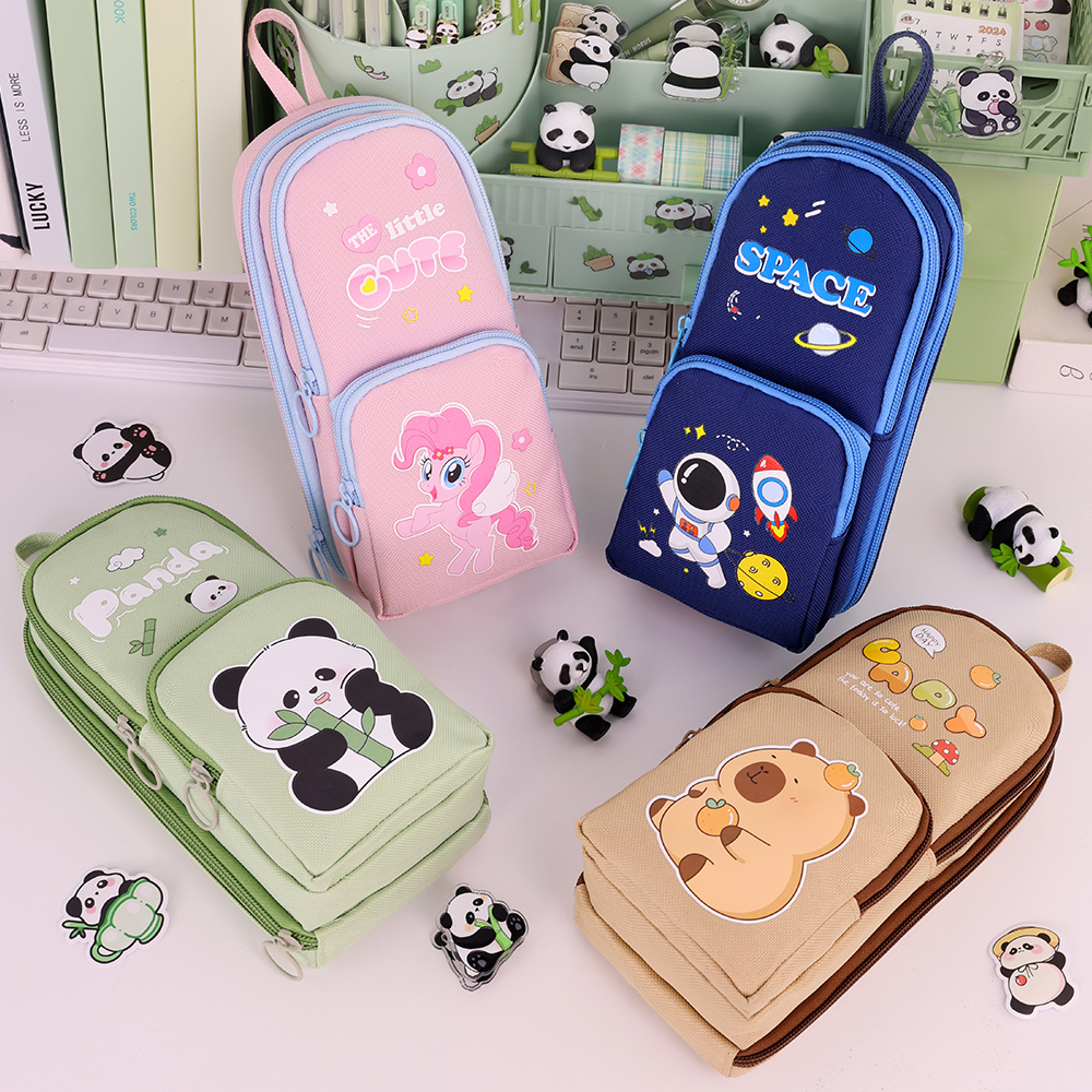 Cute Cartoon Capybara Pencil C - огляд і ціна Aesthetic Large Pencil Case Pouch