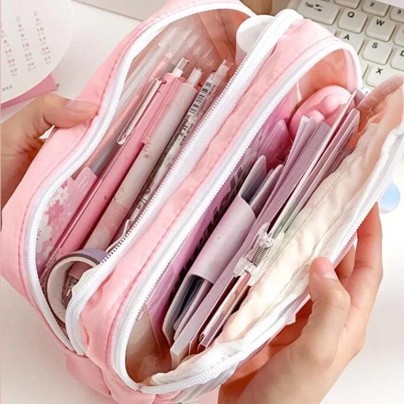 Portable Large Capacity Aesthe - огляд і ціна Aesthetic Large Pencil Case Pouch