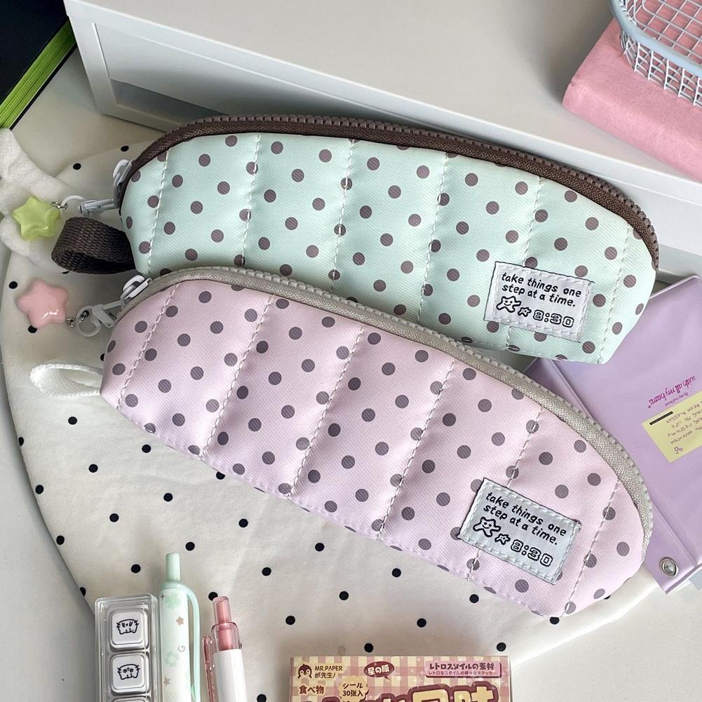 Aesthetic Polka Dot Pencil Cas - огляд і ціна Aesthetic Large Pencil Case Pouch