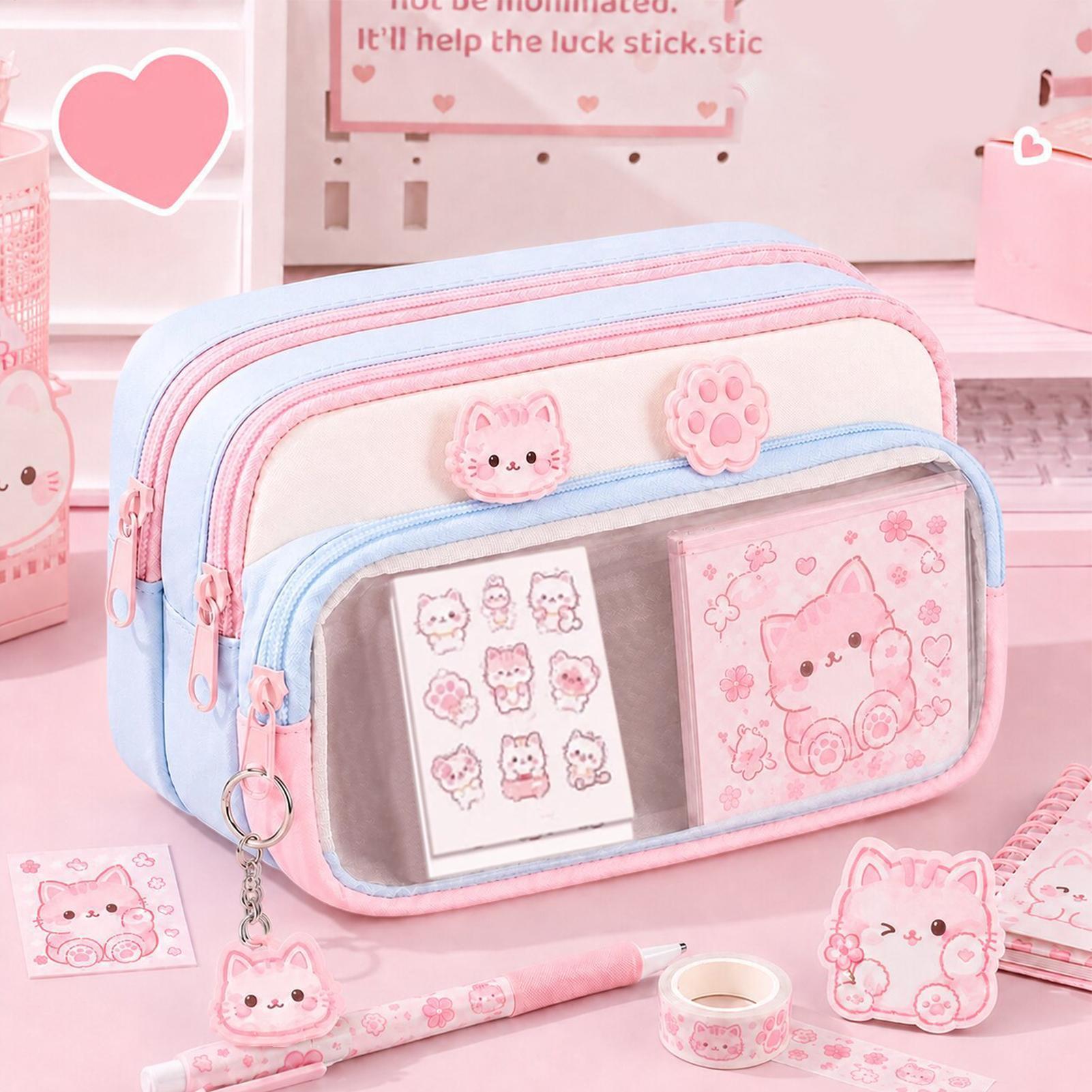 Pencil Pouch Large Capacity Zi - огляд і ціна Aesthetic Large Pencil Case Pouch
