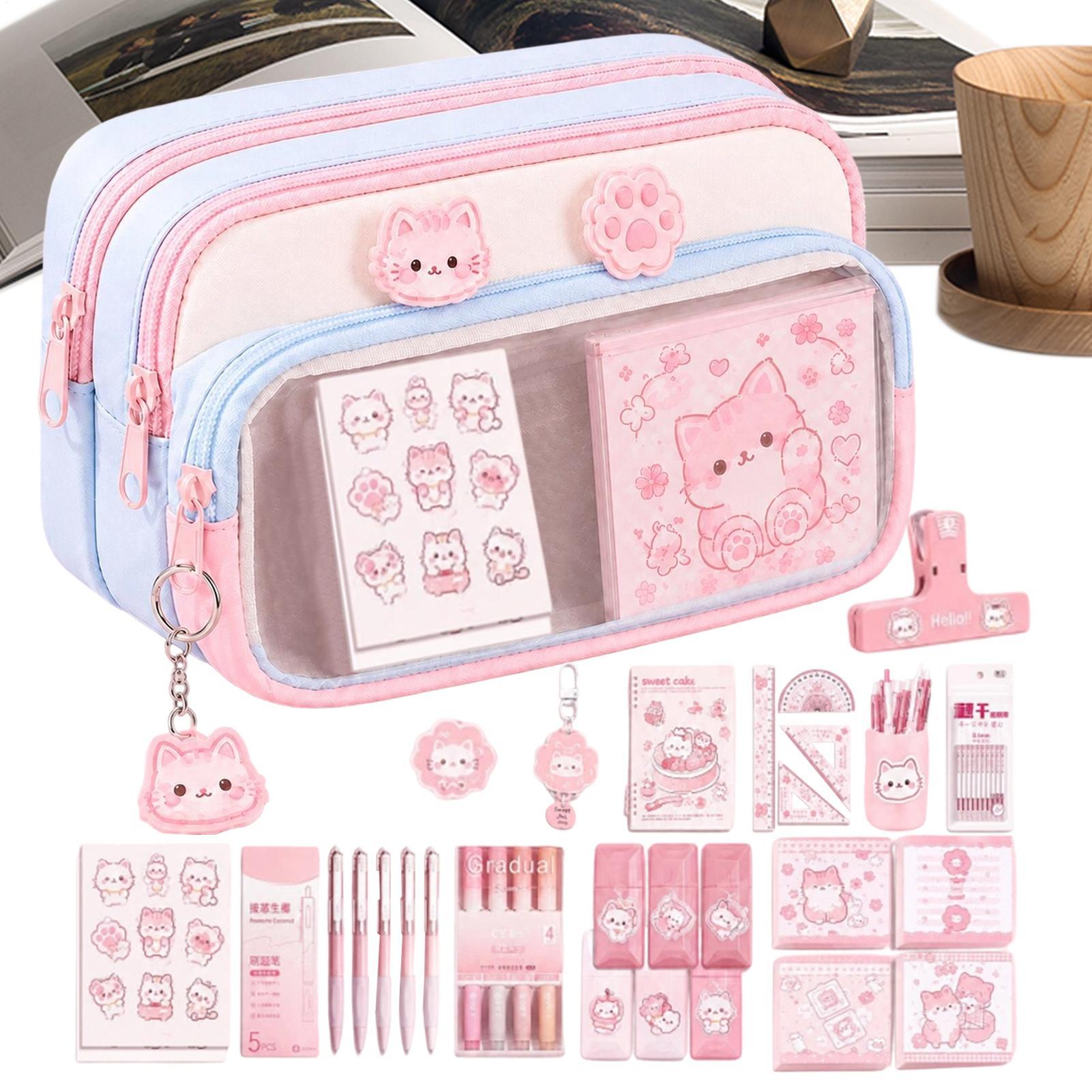 Pencil Pouch Large Capacity Zi - огляд і ціна Aesthetic Large Pencil Case Pouch
