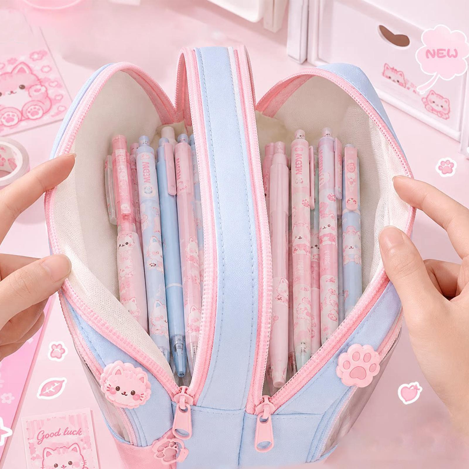 Pencil Pouch Large Capacity Zi - огляд і ціна Aesthetic Large Pencil Case Pouch