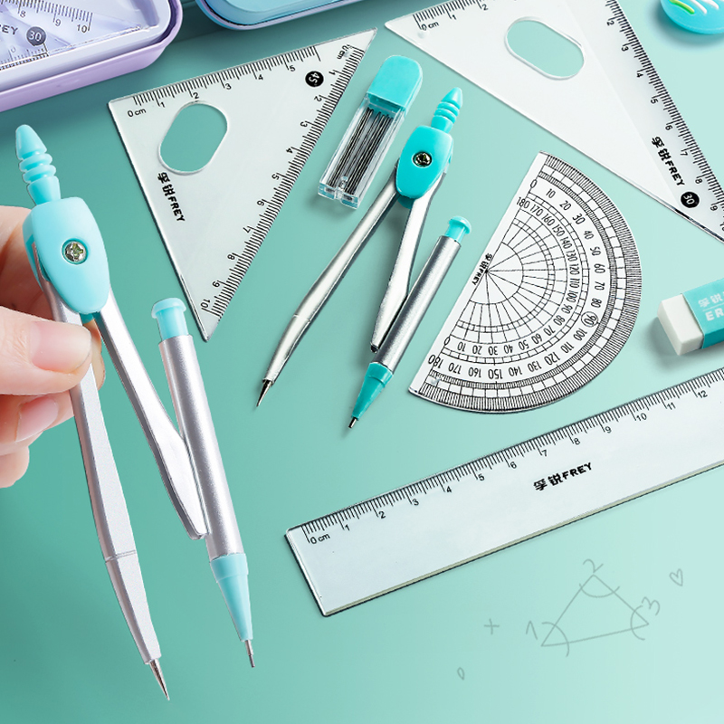 7PCS Stainless Steel Compass S - огляд і ціна Math Geometry Set With Compass