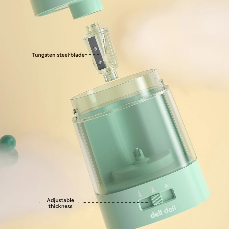 Deli VA3 Green USB battery dua - огляд і ціна Electric Pencil Sharpener Usb