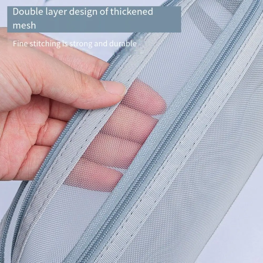 Large Capacity Double-Layer Me - огляд і ціна Clear Mesh Pencil Pouch For Exam