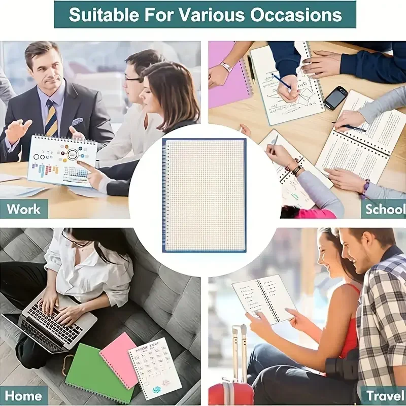 A5 Grid Notepad Spiral Bound S - огляд і ціна Spiral Bound Grid Notebook A5