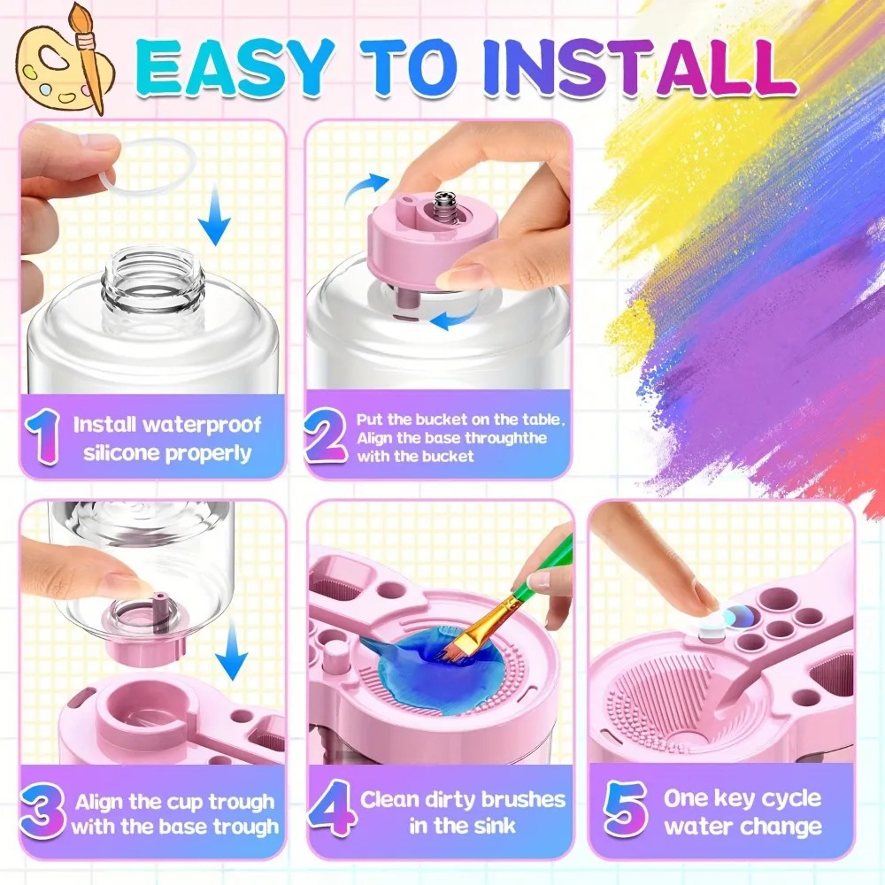 Paint Brush Washer Multifuncti - огляд і ціна Writing Tools