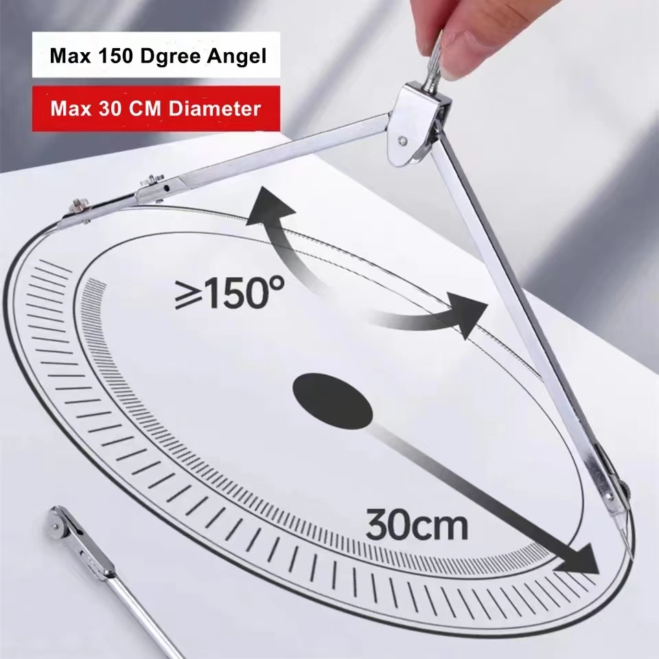 Stainless Steel Drafting Set D - огляд і ціна Math Geometry Set With Compass