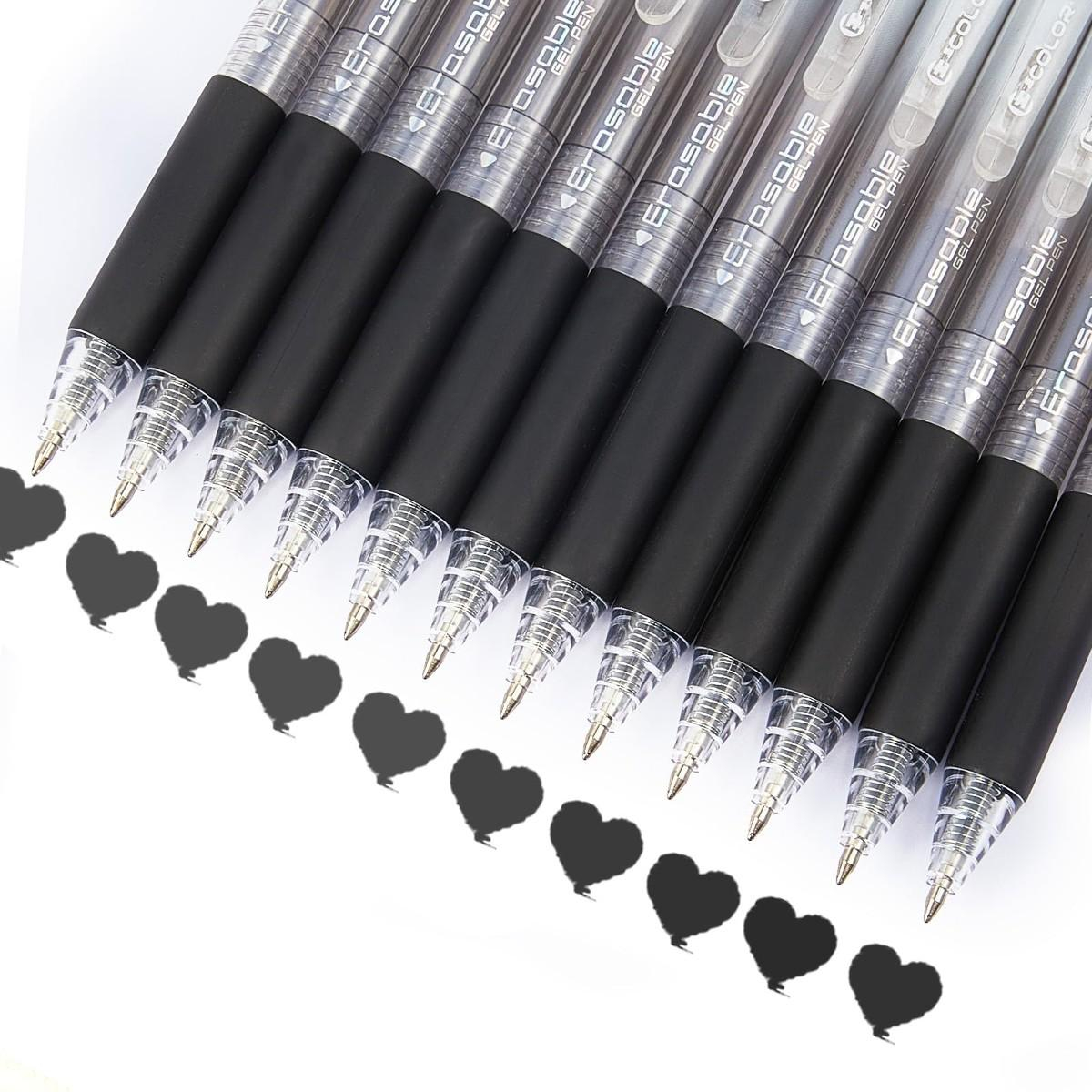 12-Pack 0.7mm Erasable Gel Pen - огляд і ціна Retractable Eraser Pen Click