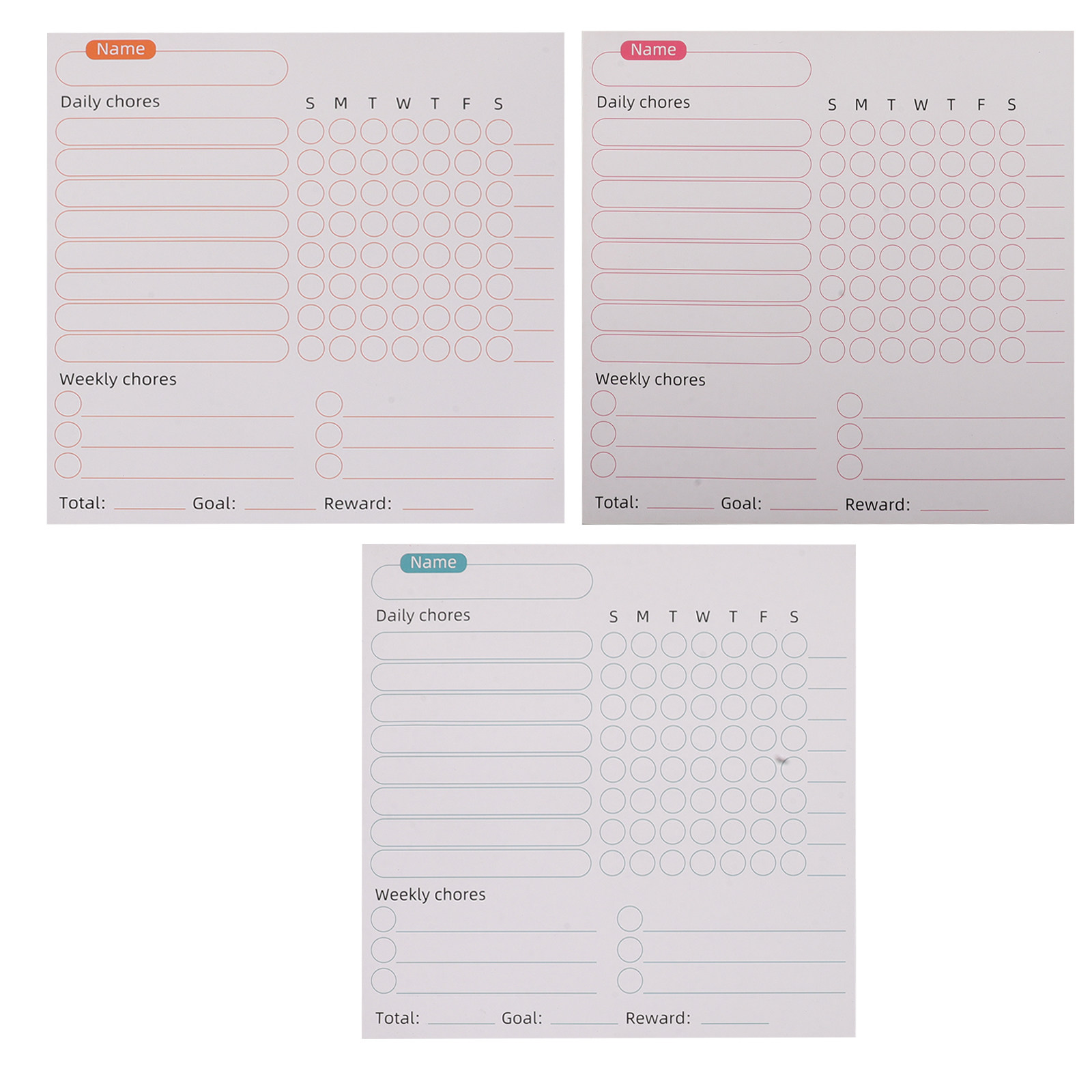 3Pcs Magnetic Weekly Planner C - огляд і ціна Kids Magnetic Reward Chart Board
