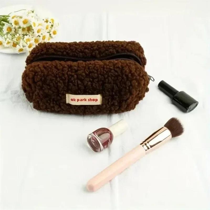 2026 Lamb Plush Storage Bag Si - огляд і ціна Aesthetic Large Pencil Case Pouch