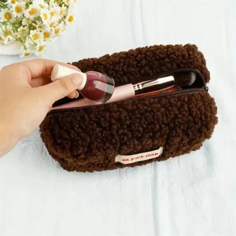 2026 Lamb Plush Storage Bag Si - огляд і ціна Aesthetic Large Pencil Case Pouch