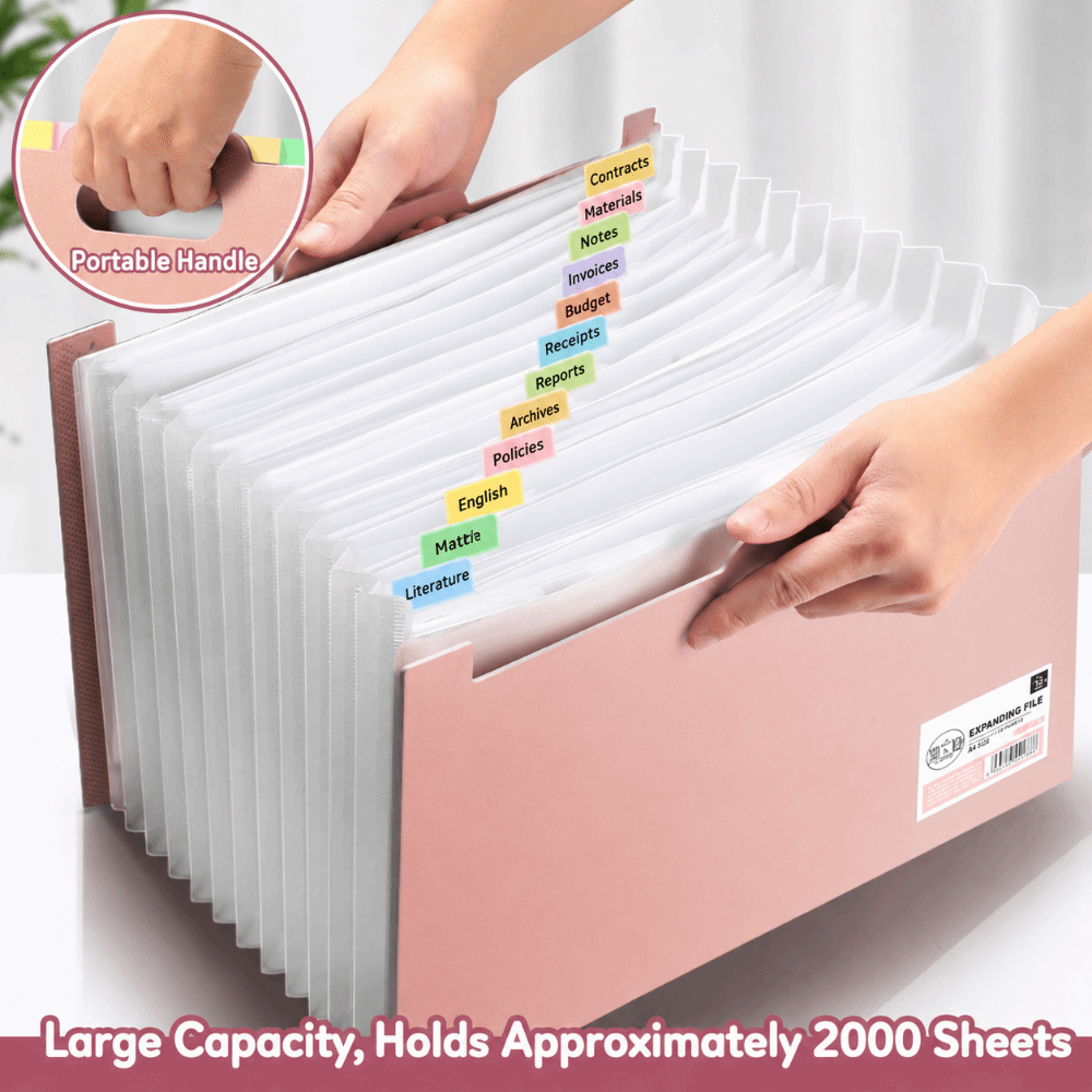 13 Pockets Expanding File Fold - огляд і ціна Expandable Accordion File Folder 13 Pockets