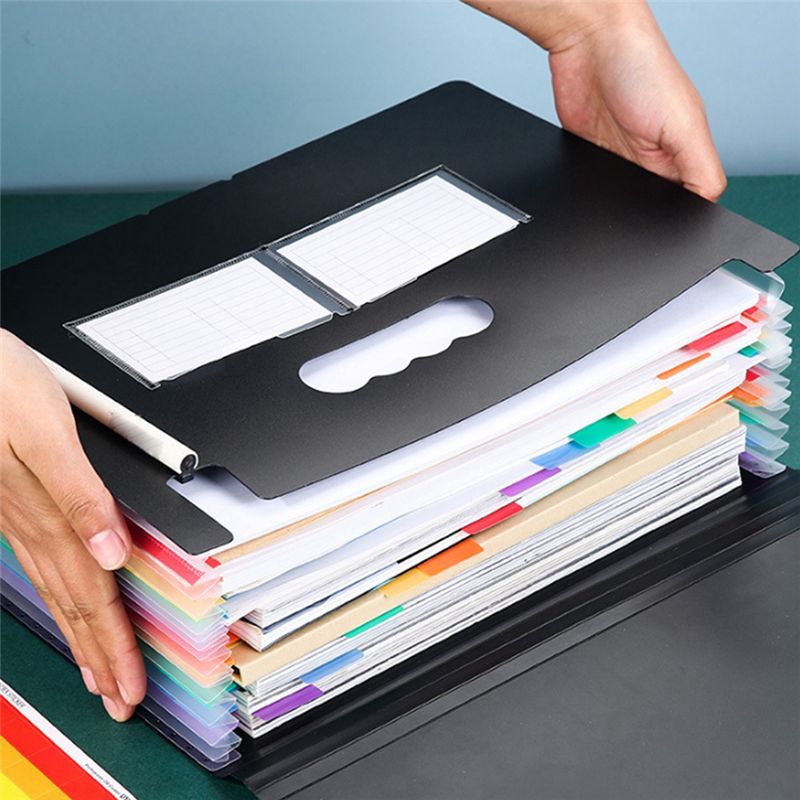 1 Piece 13 Pockets Expanding F - огляд і ціна Expandable Accordion File Folder 13 Pockets