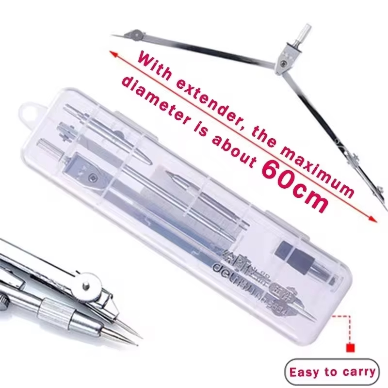 Stainless Steel Multifunctiona - огляд і ціна Math Geometry Set With Compass