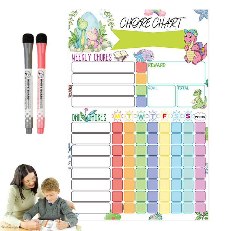 Magnetic Chore Chart Weekly Vi - огляд і ціна Kids Magnetic Reward Chart Board