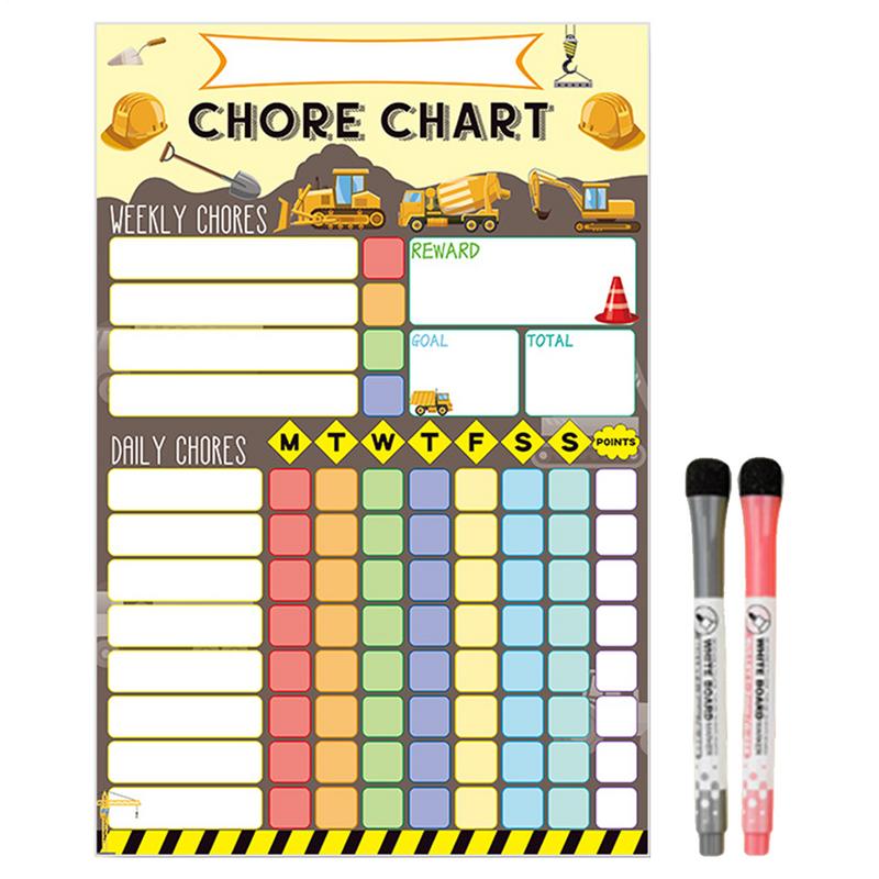 Magnetic Chore Chart Weekly Vi - огляд і ціна Kids Magnetic Reward Chart Board