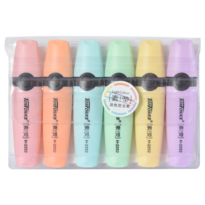 6 Pcs/set Highlighter Pastel C - огляд і ціна Pastel Highlighter Set Double Ended