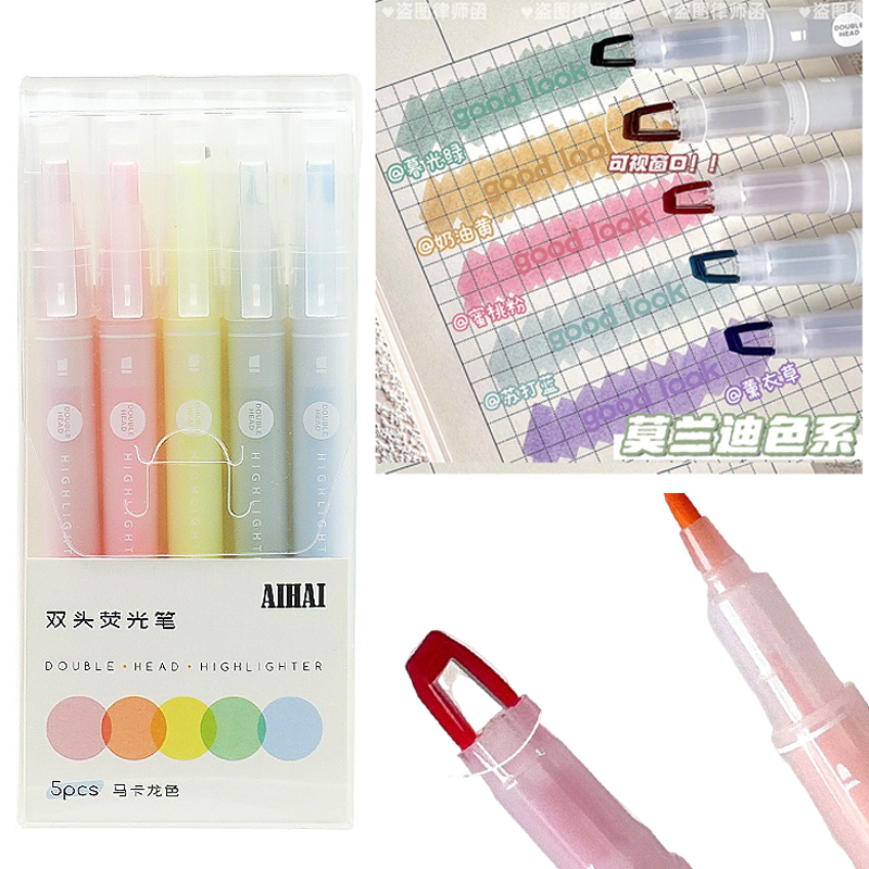 5-25 Colors/Set Double Unique  - огляд і ціна Pastel Highlighter Set Double Ended