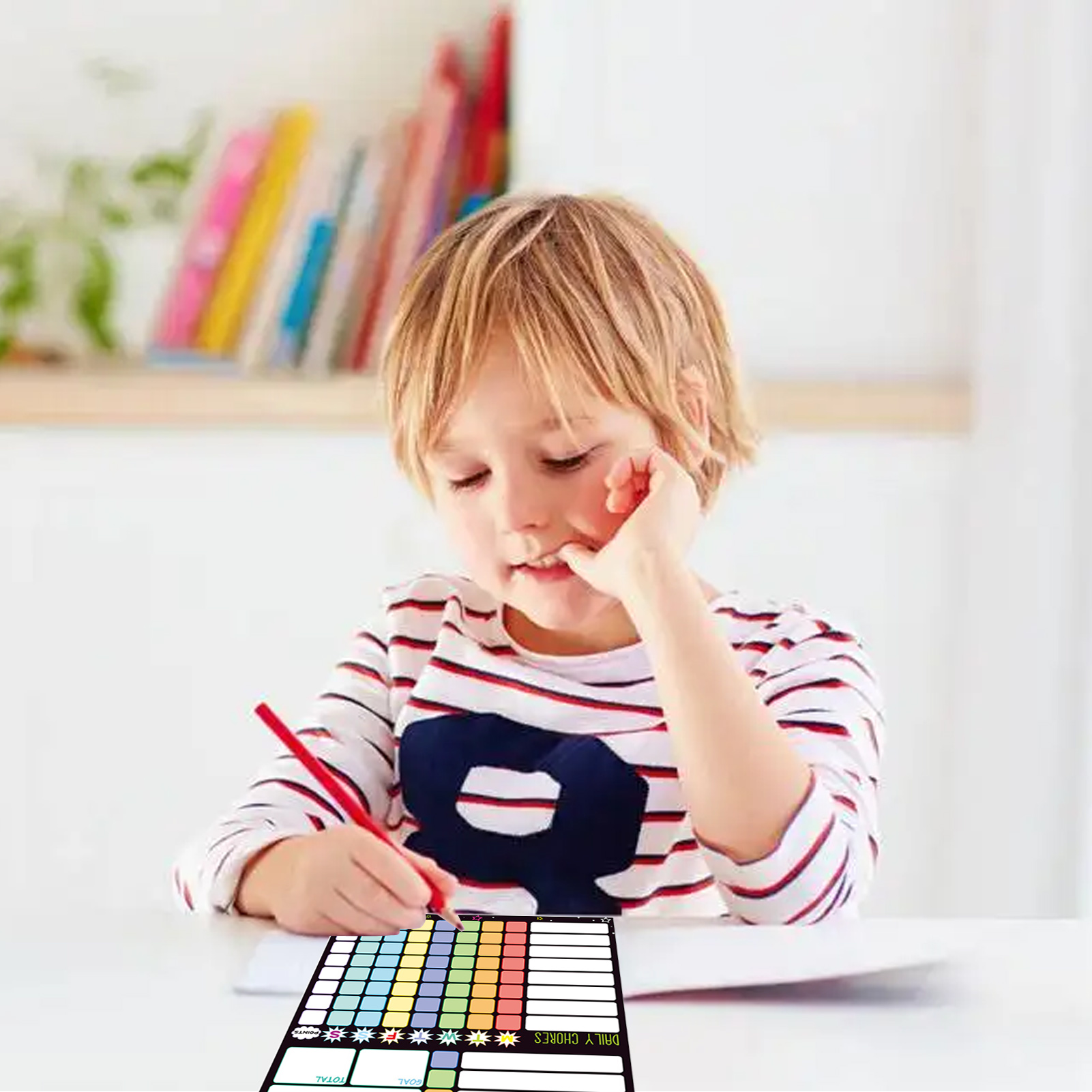 Magnetic Chore Chart Weekly Vi - огляд і ціна Kids Magnetic Reward Chart Board