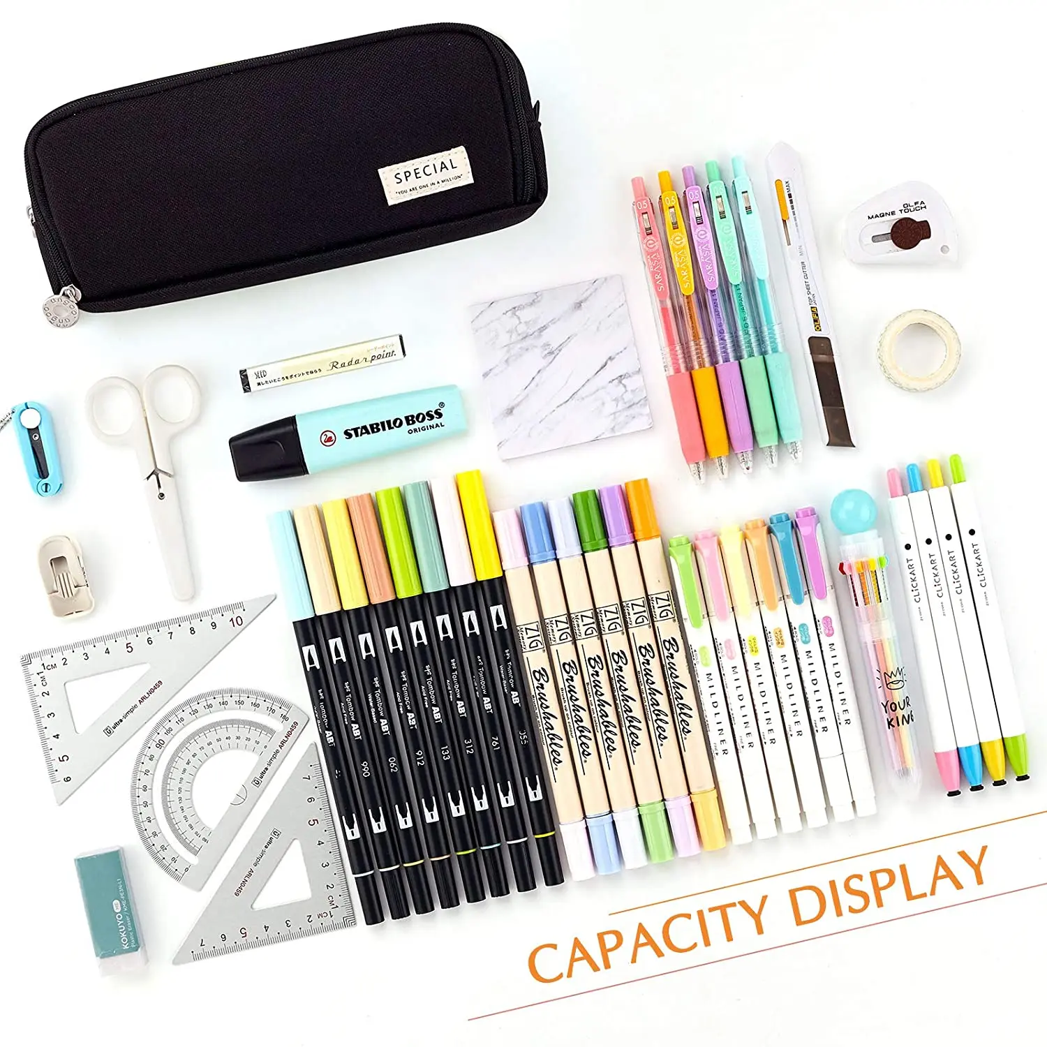Pencil Case Large Capacity Pen - огляд і ціна Aesthetic Large Pencil Case Pouch