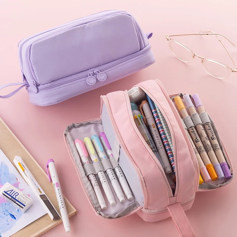 4 Compartments Large Capacity  - огляд і ціна Aesthetic Large Pencil Case Pouch